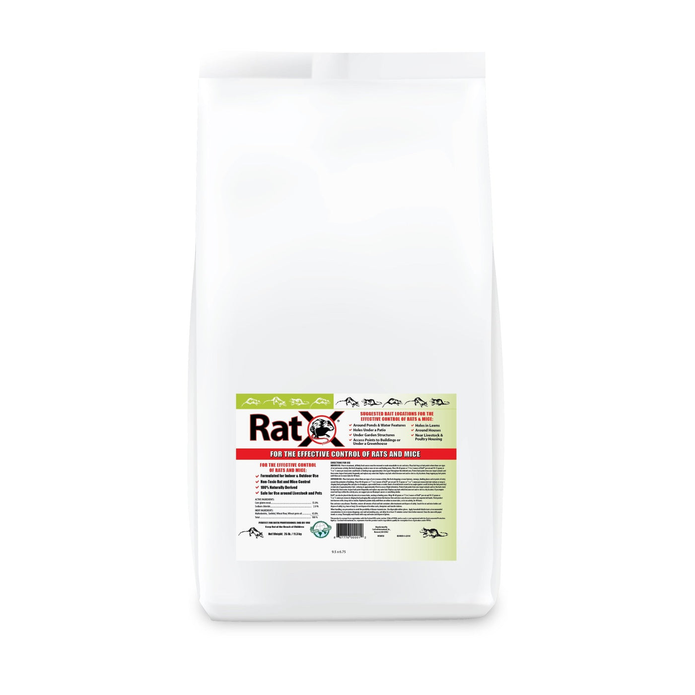 RatX® Pellets Safe for People, Pets and Wildlife