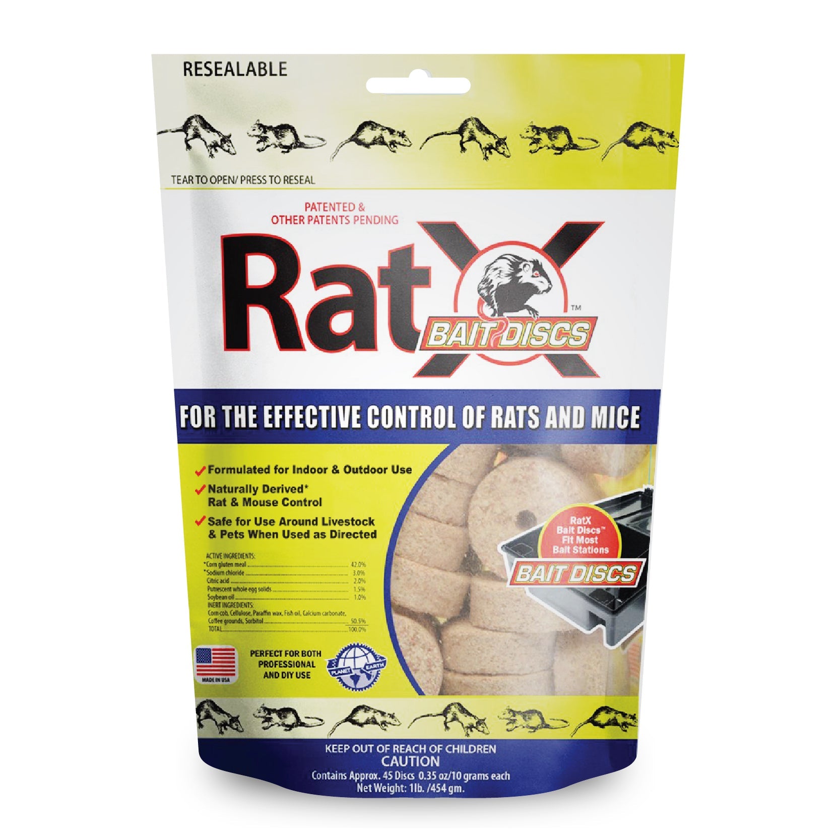Rat Disk RatX Bait Discs: Effective & Safe Rat Control