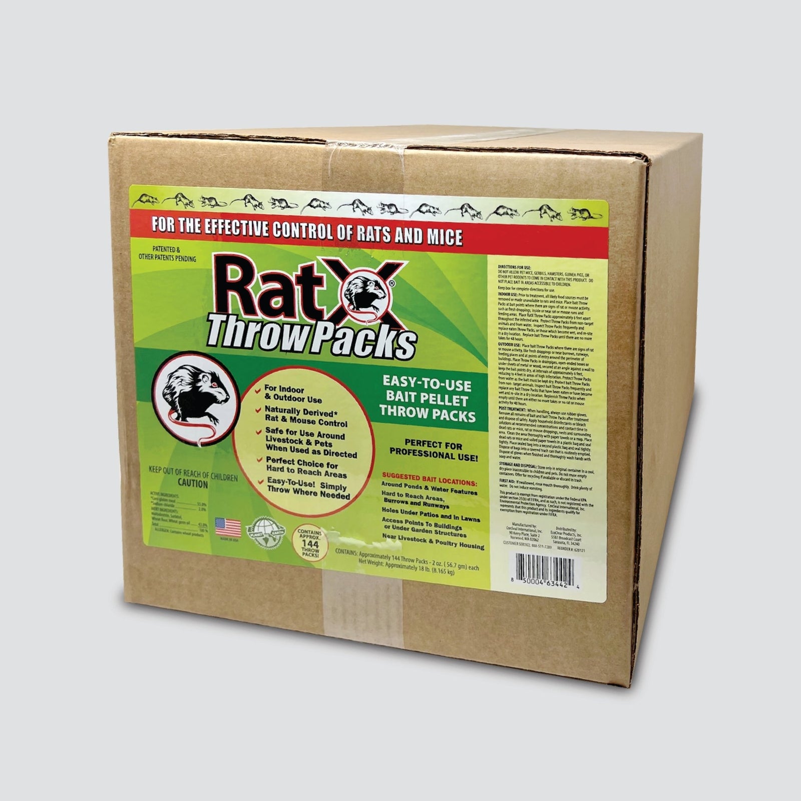 RatX Throw Packs HassleFree Rat Control