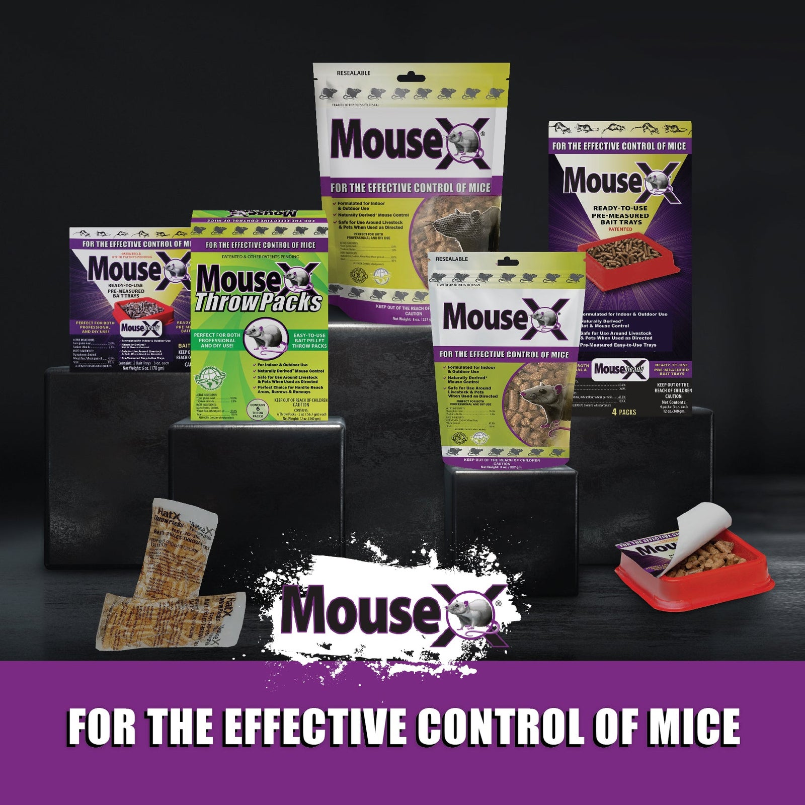 MouseX® Throw Packs EcoClear Products
